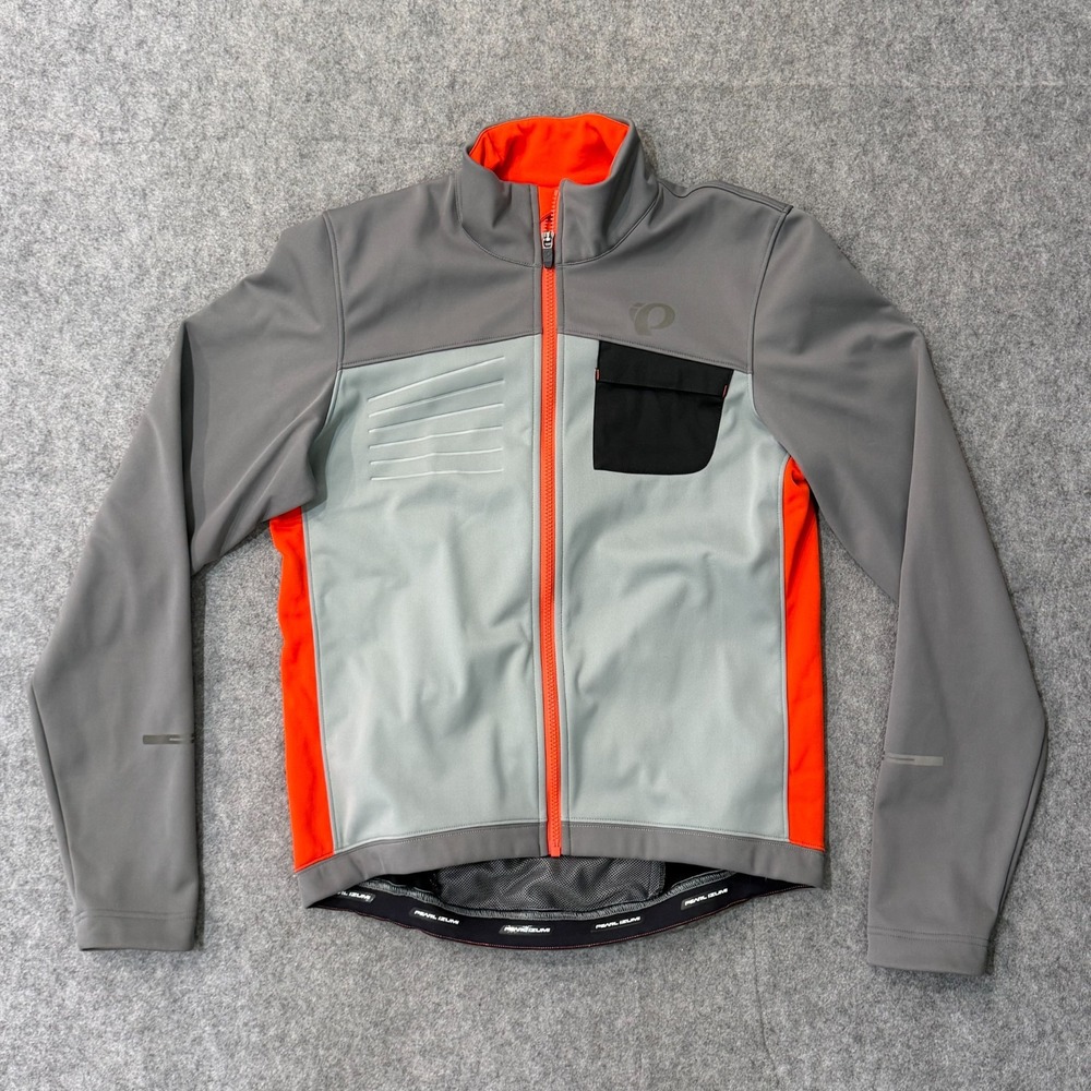 Pearl Izumi Gray Orange Select Escape Softshell Jacket Men's Size Medium